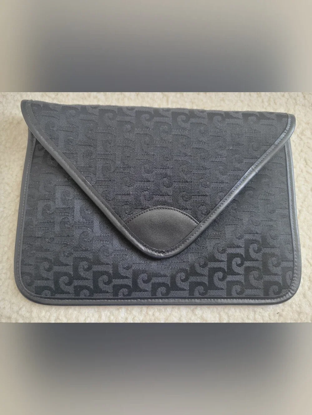 Black Envelope Clutch/ Unisex